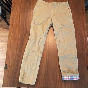 J.Crew Mercantile Flannel Lined Chinos 30/32